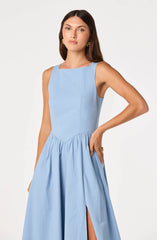 Lbruh Bow Back Apron Midi Dress