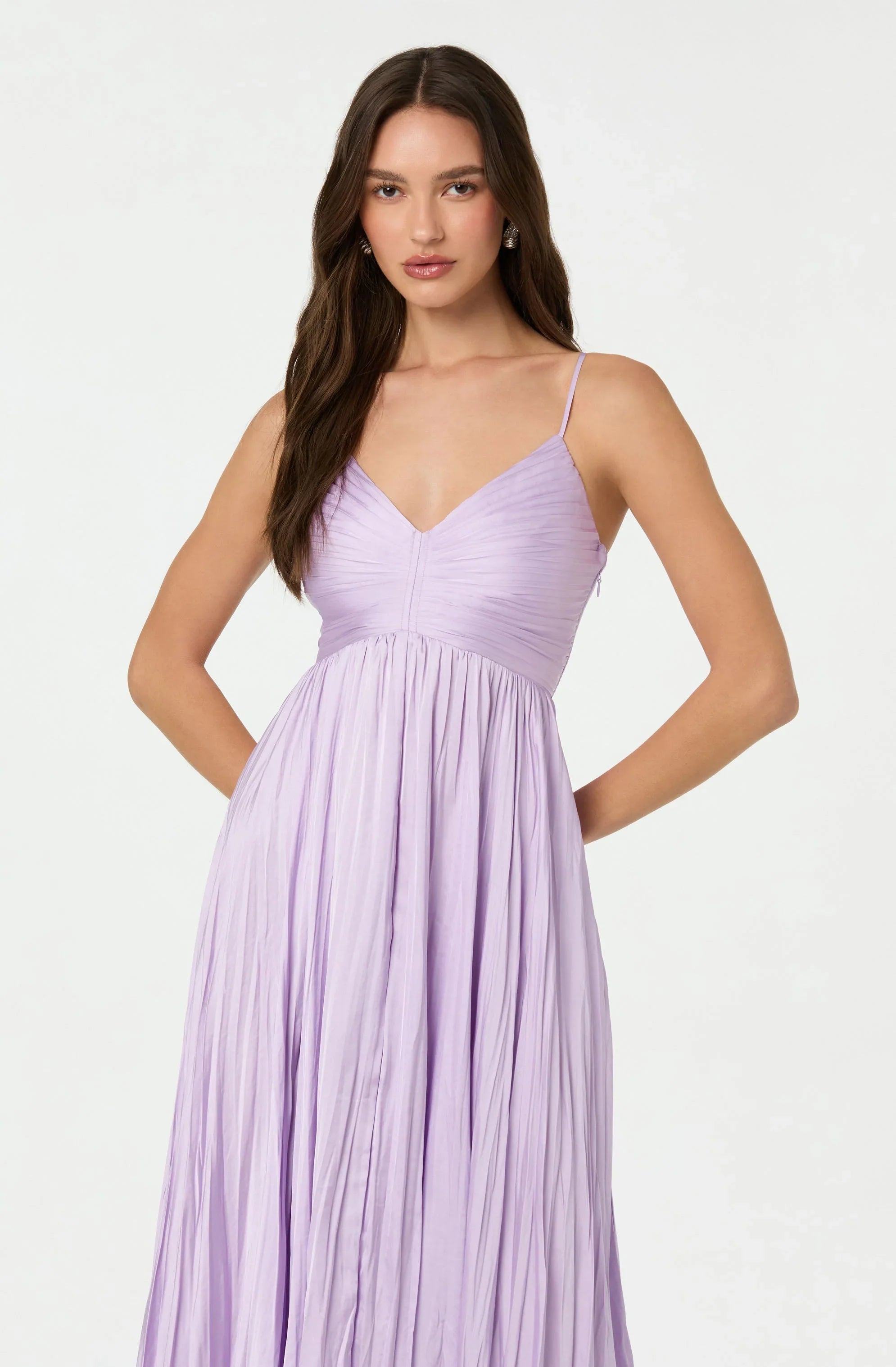 Inixyf Maeve Pleated Midi Dress