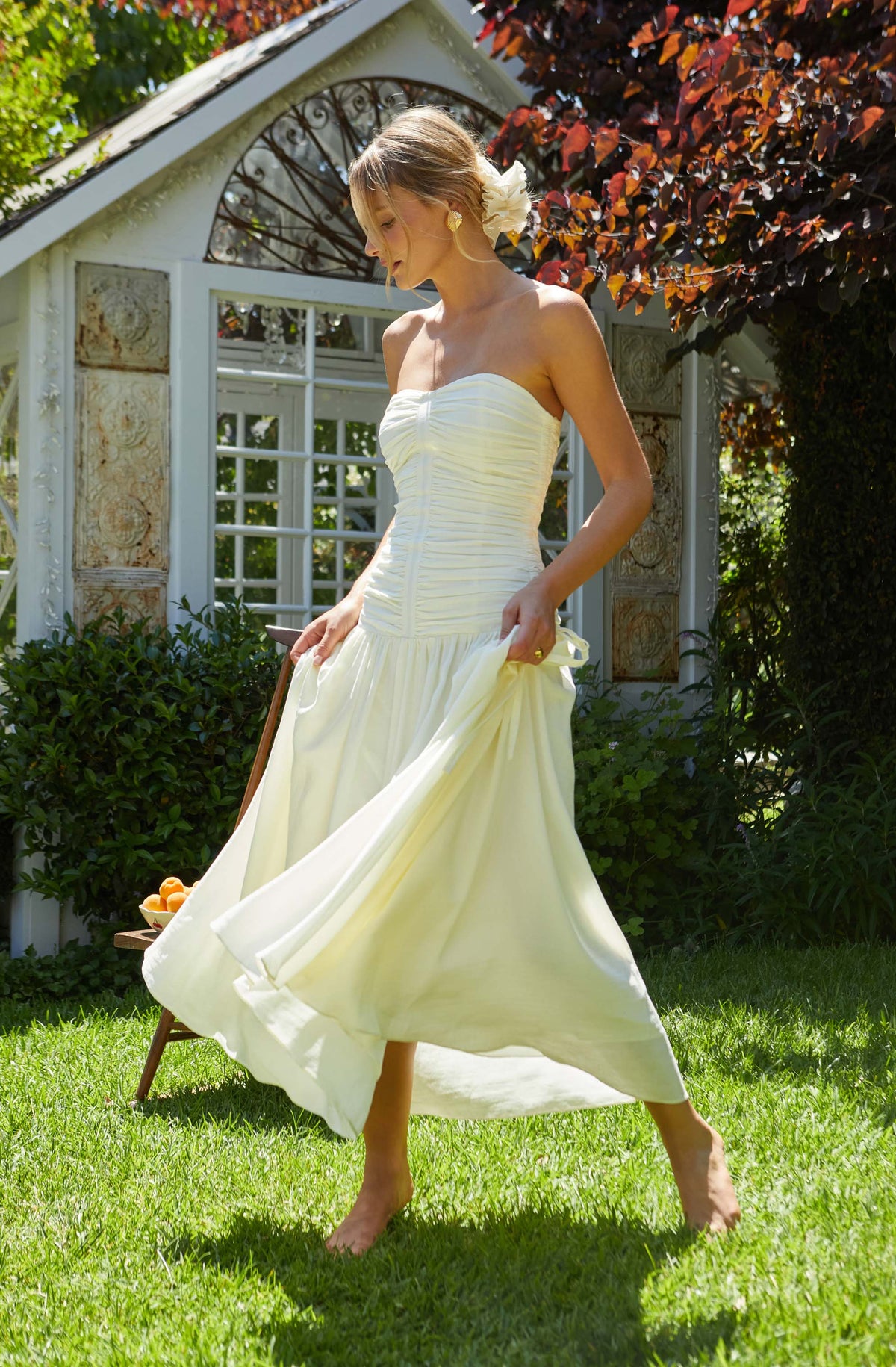 Lbruh Zori Strapless Maxi Dress