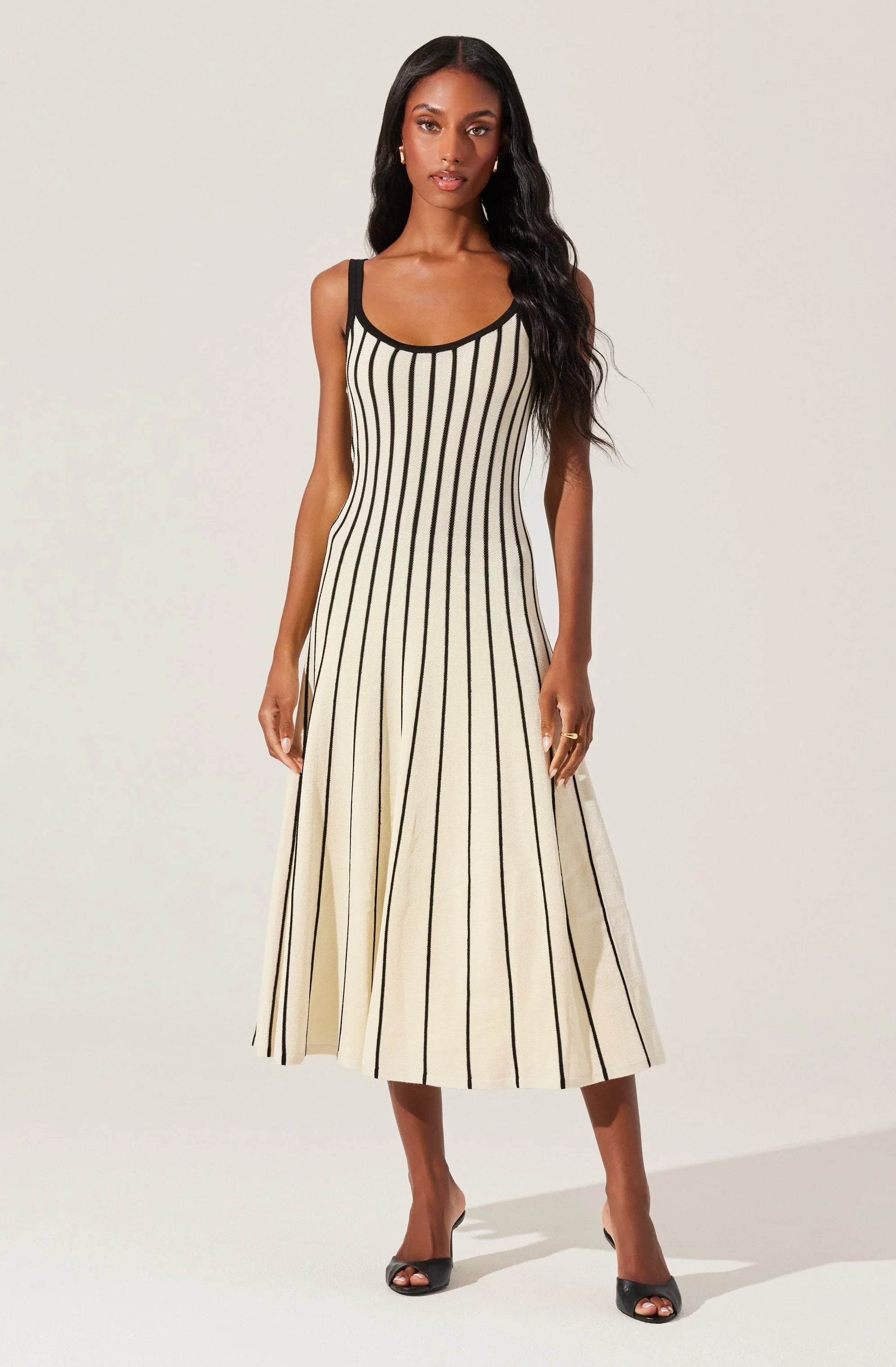 Lbruh Irecia Stripe Sweater Midi Dress