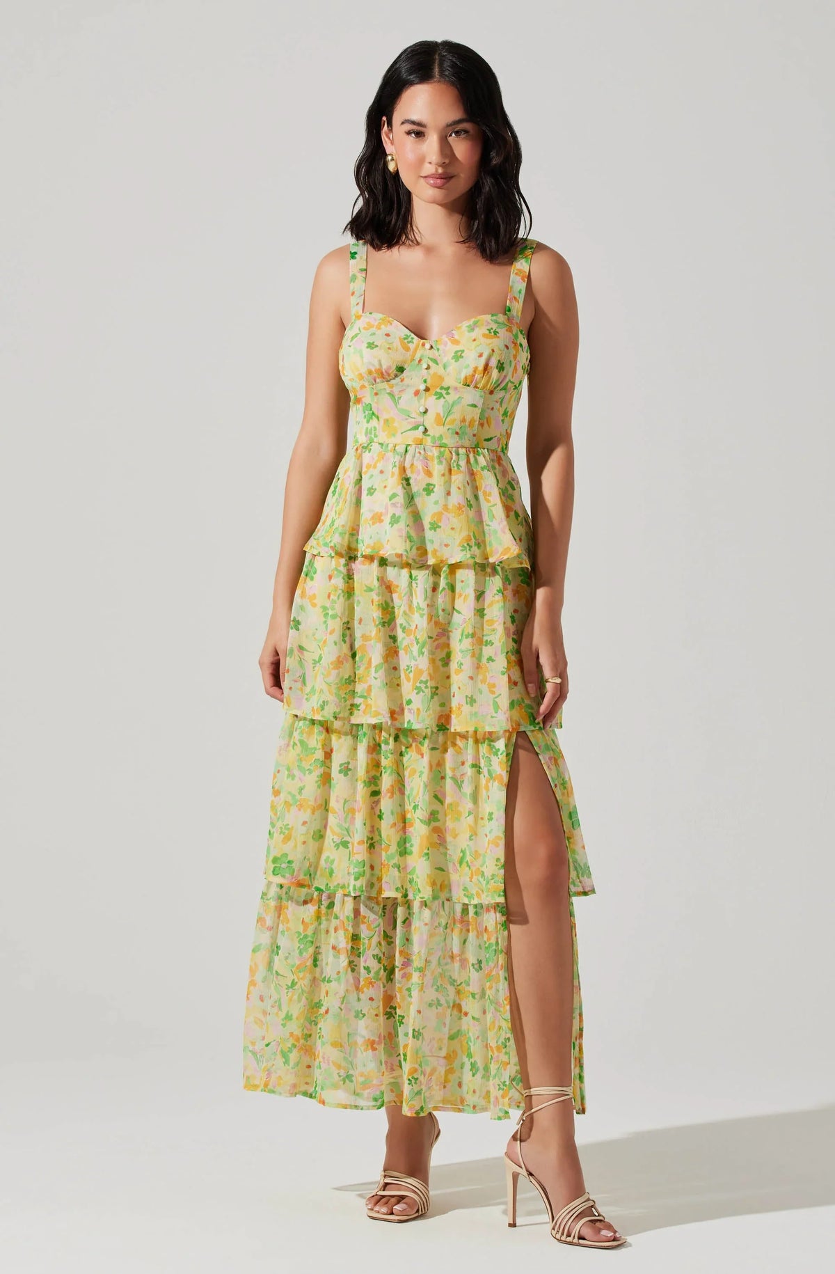 Lbruh Midsummer Floral Tiered Maxi Dress
