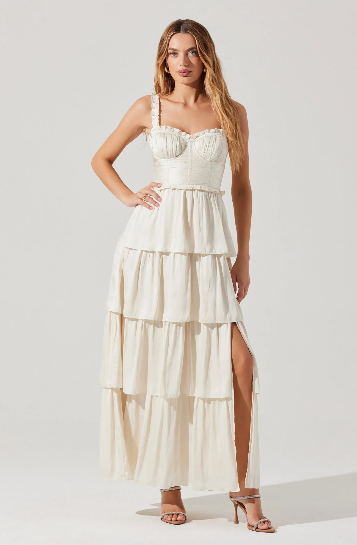 Lbruh Tempany Tiered Bustier Maxi Dress