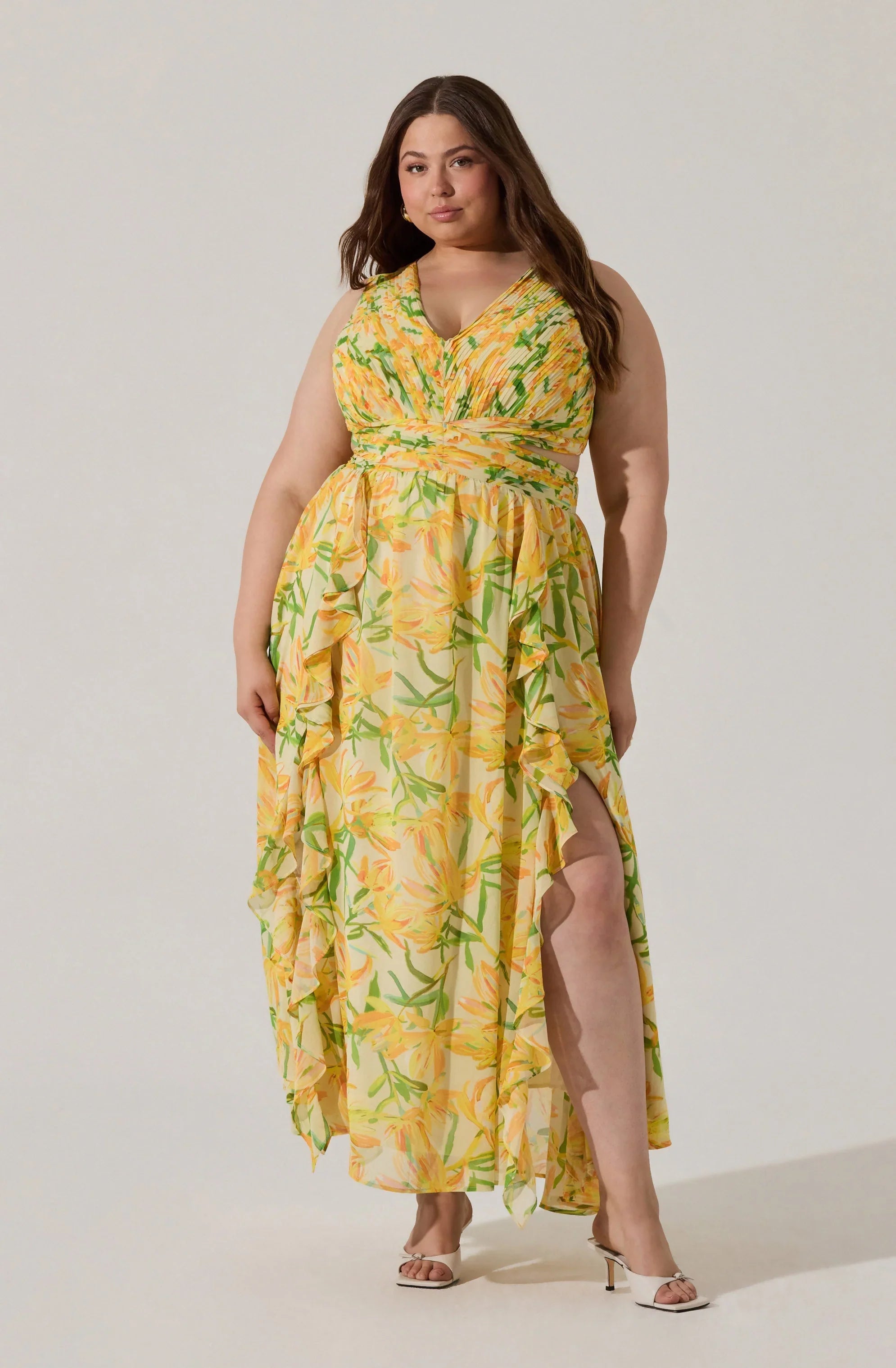 Lbruh Noya Floral Cutout Maxi Dress