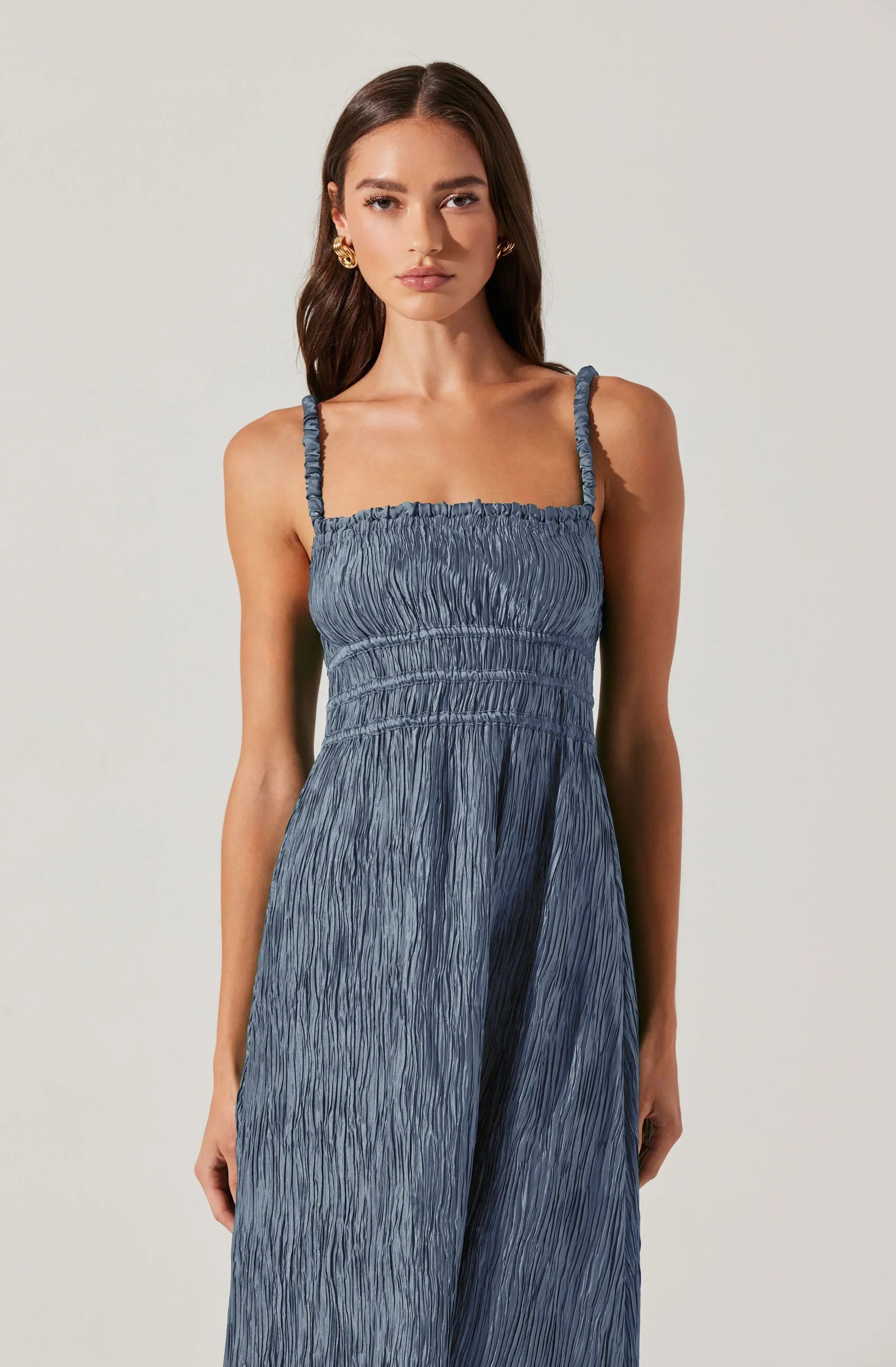 Lbruh Neelam Smocked Open Back Dress