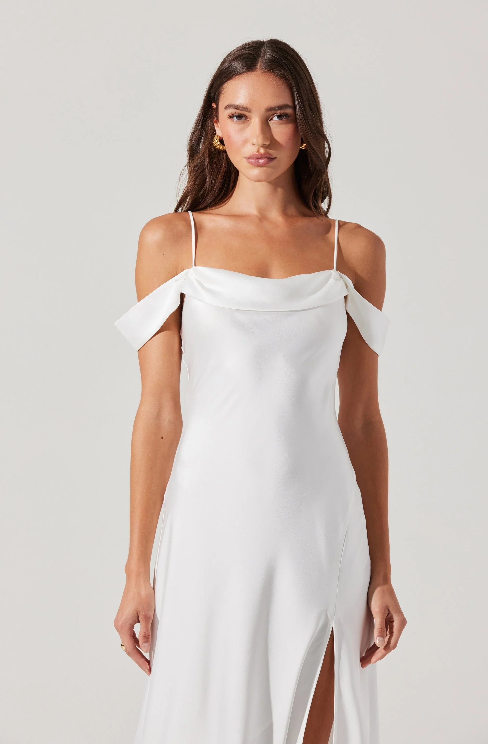 Lbruh Kitura Cold Shoulder Maxi Dress