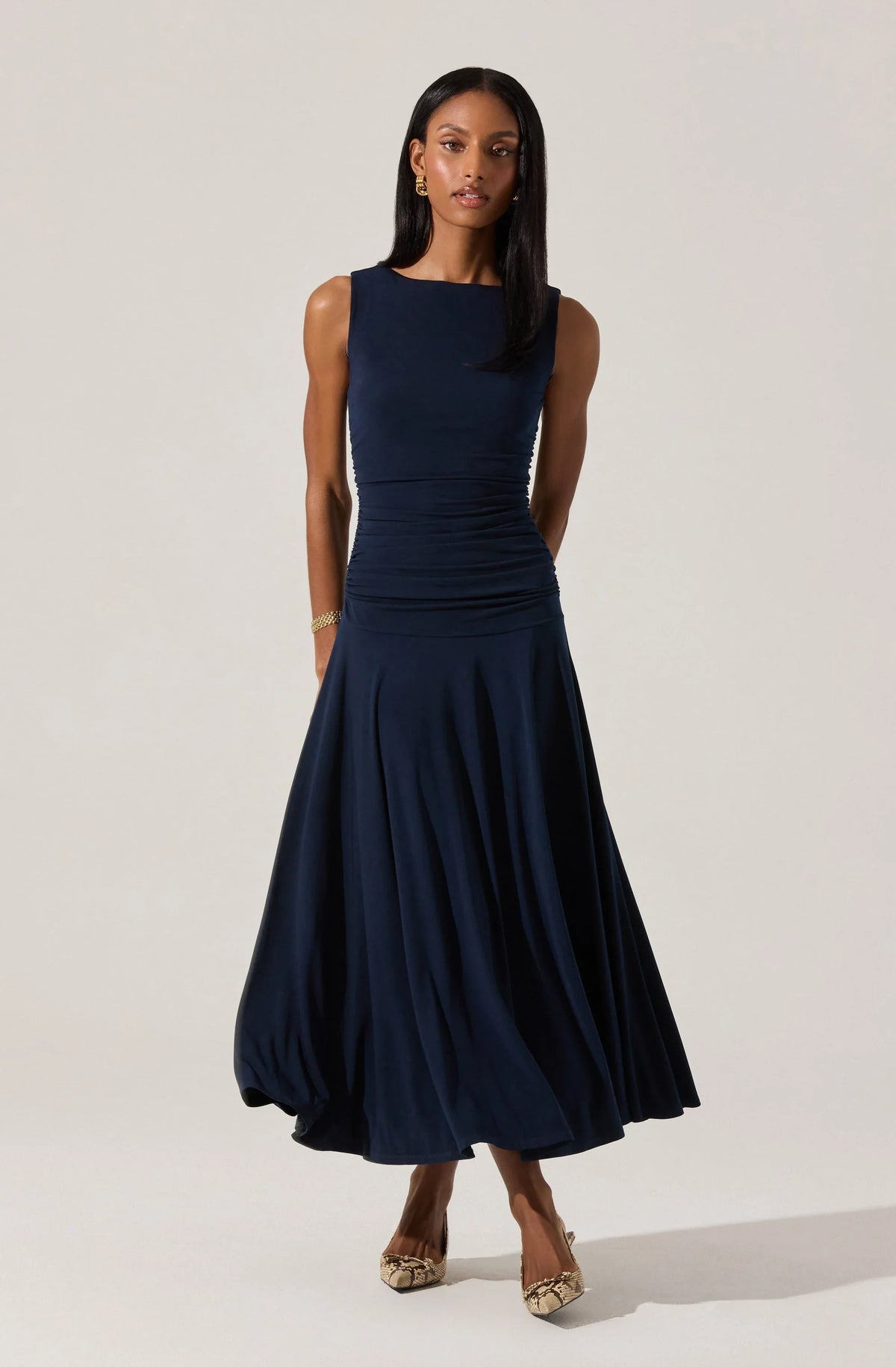 Inixyf Melisandre High Neck Maxi Dress