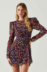 Lbruh Cindy Floral Long Sleeve Mini Dress