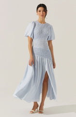 Lbruh Theoni Smocked Asymmetric Dress