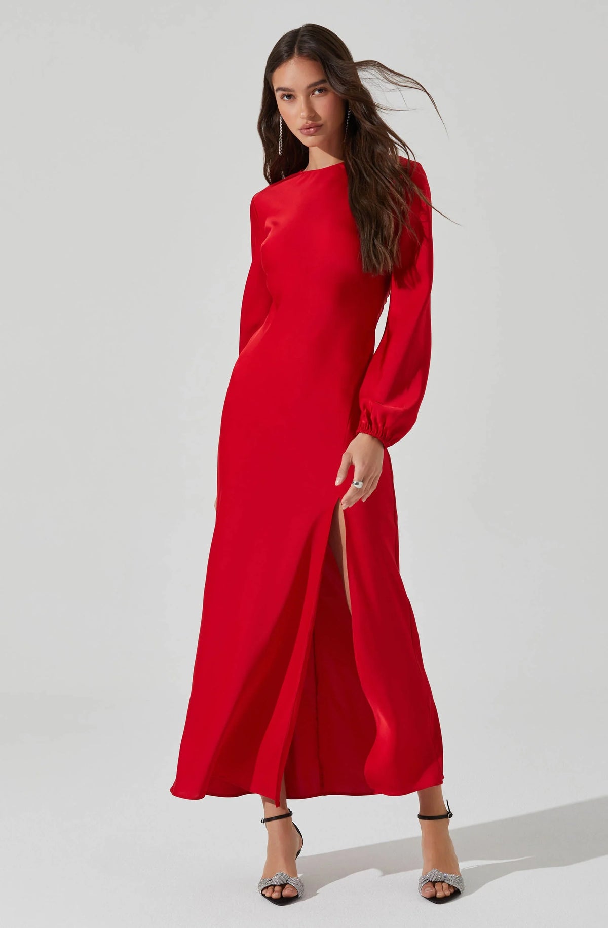 Lbruh Elyse Satin Maxi Dress