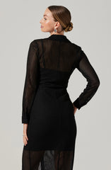 Lbruh Tawna Open Stitch Midi Dress