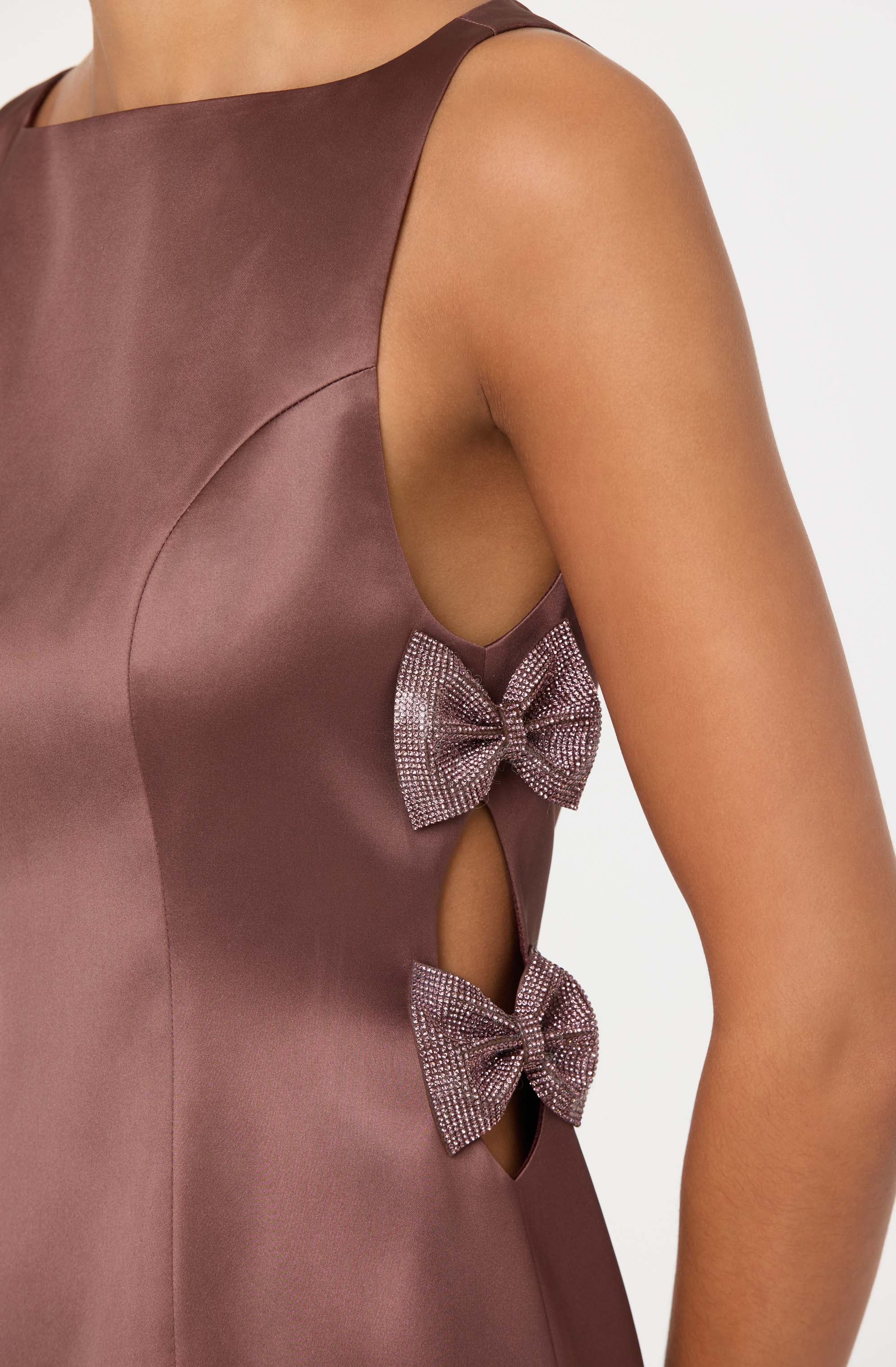 Lbruh Kinsey Satin Bow Mini Dress