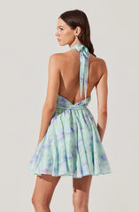 Lbruh Clare Halter Neck Mini Dress