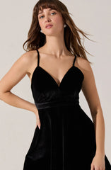 Lbruh Dauphine Velvet Mini Skater Dress