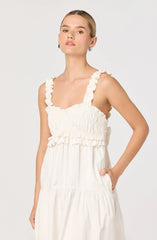 Lbruh Orenthia Ruffle-Strap Smocked Maxi Dress