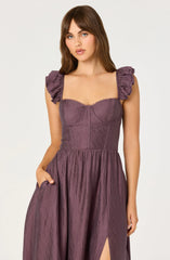 Lbruh Wedelia Bustier Midi Dress