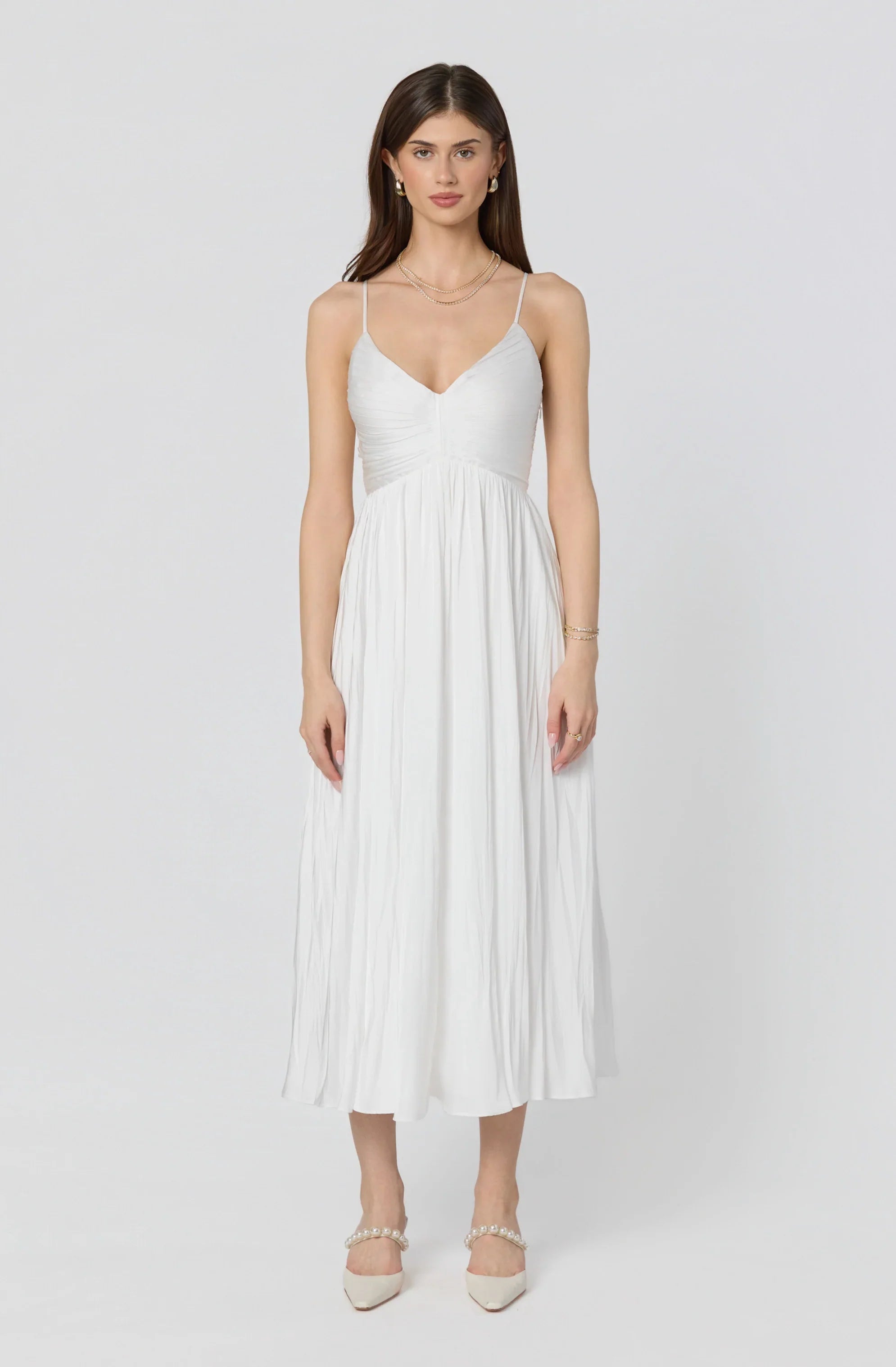Inixyf Maeve Pleated Midi Dress