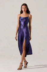 Lbruh Gaia Metallic Midi Dress