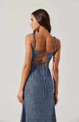 Lbruh Neelam Smocked Open Back Dress