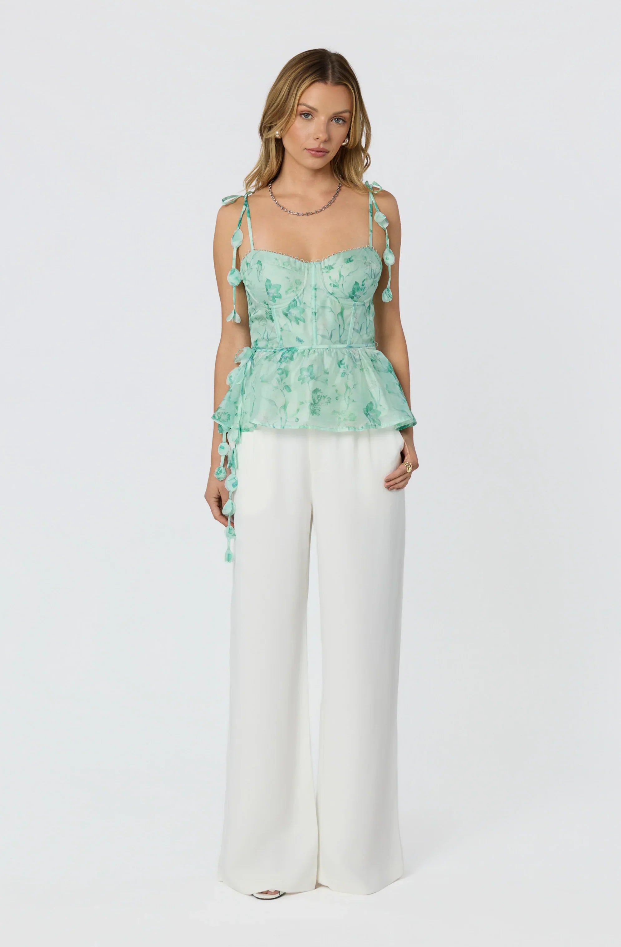 Inixyf Halcyon Floral Bustier Top
