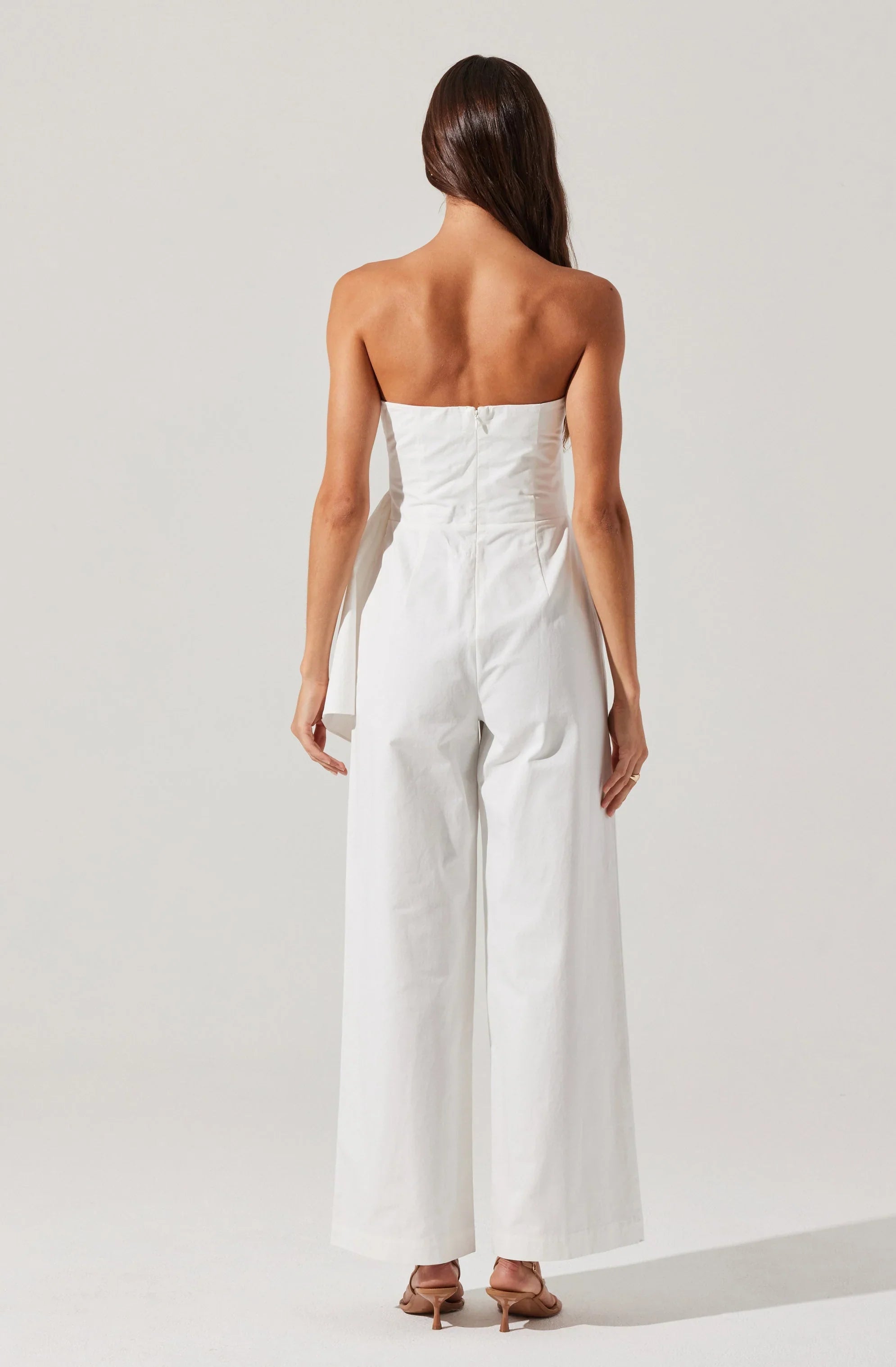 Lbruh Maciel Strapless Pleated Jumpsuit
