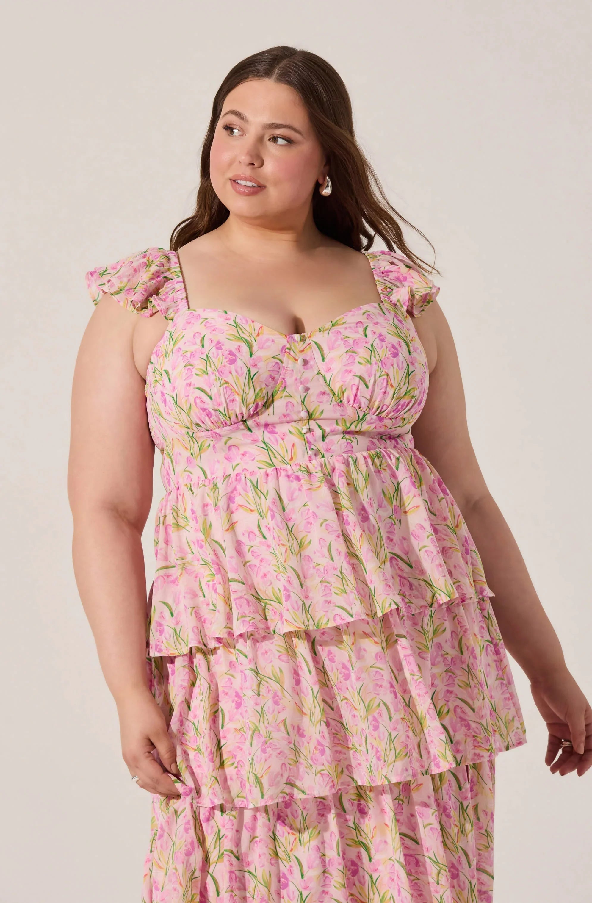 Lbruh Midsummer Floral Tiered Maxi Dress