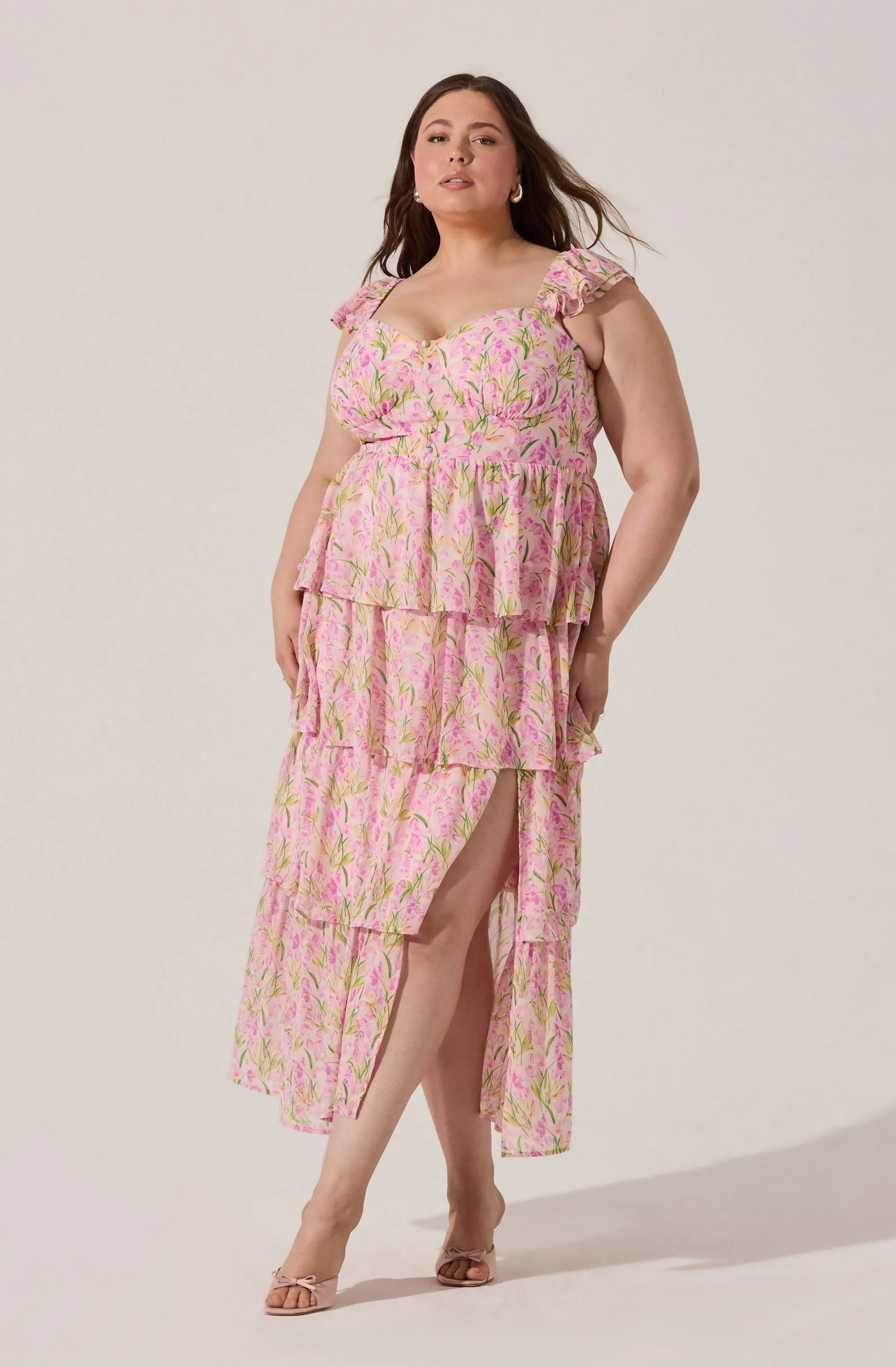 Lbruh Midsummer Floral Tiered Maxi Dress
