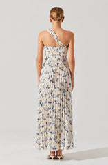 Lbruh Rasya Pleated Floral Maxi Dress