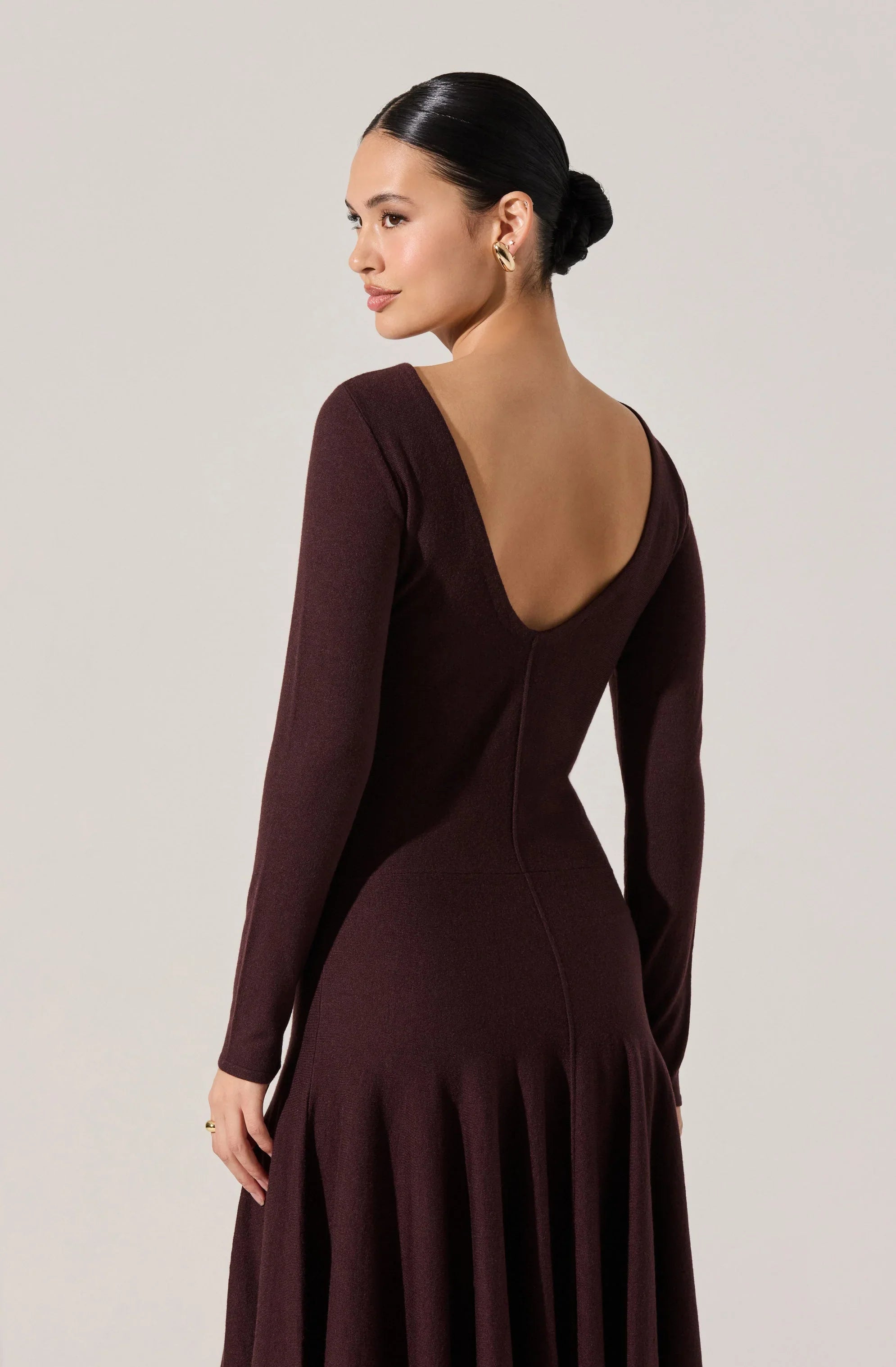 Lbruh Doreyda Scoop Back Midi Sweater Dress