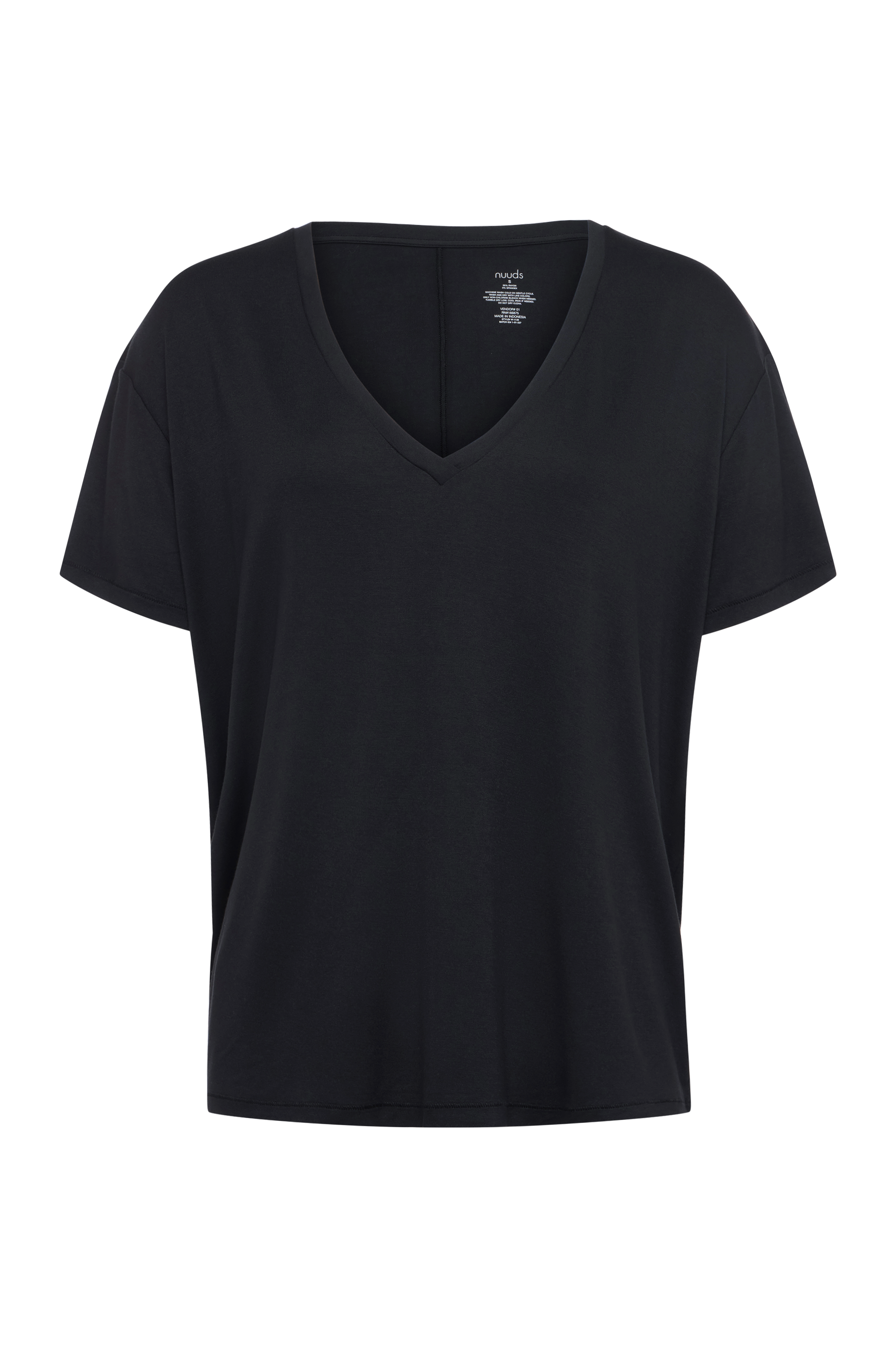V-Neck Pajama Tee | Black