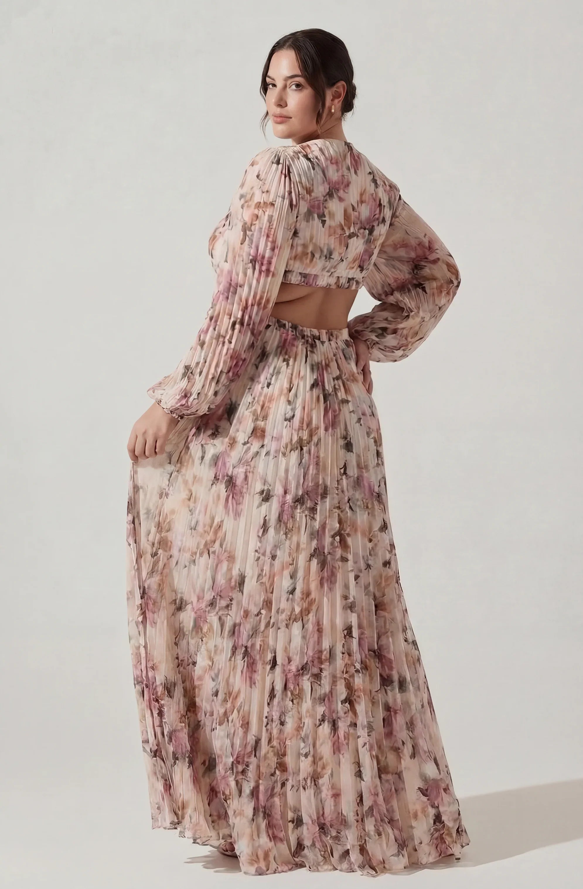 Lbruh Revery Floral Long Sleeve Maxi Dress