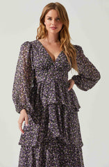 Lbruh Anora Floral Tiered Maxi Dress