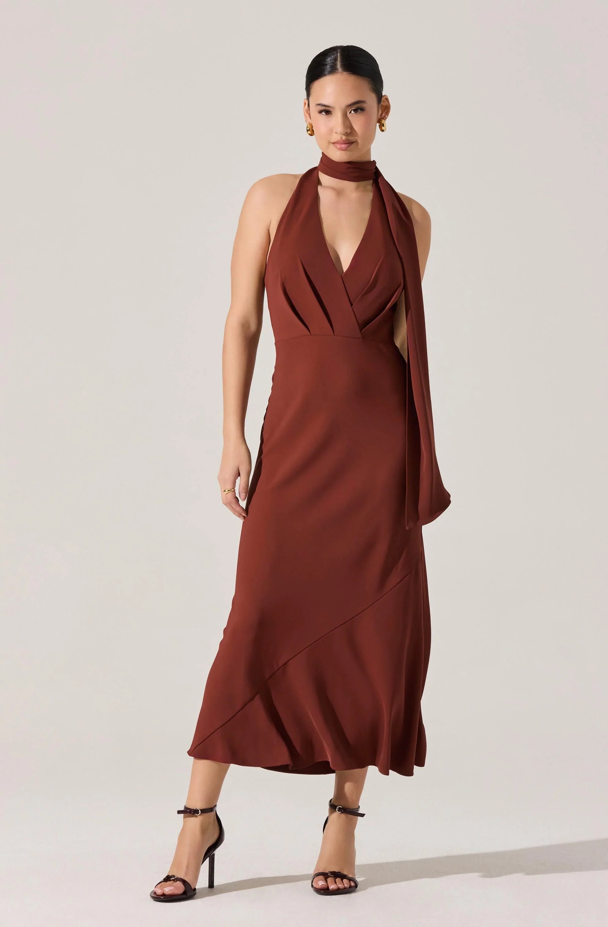 Lbruh Hilaire Halter Midi Dress