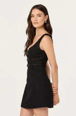 Lbruh Maira Tweed Bow Mini Dress
