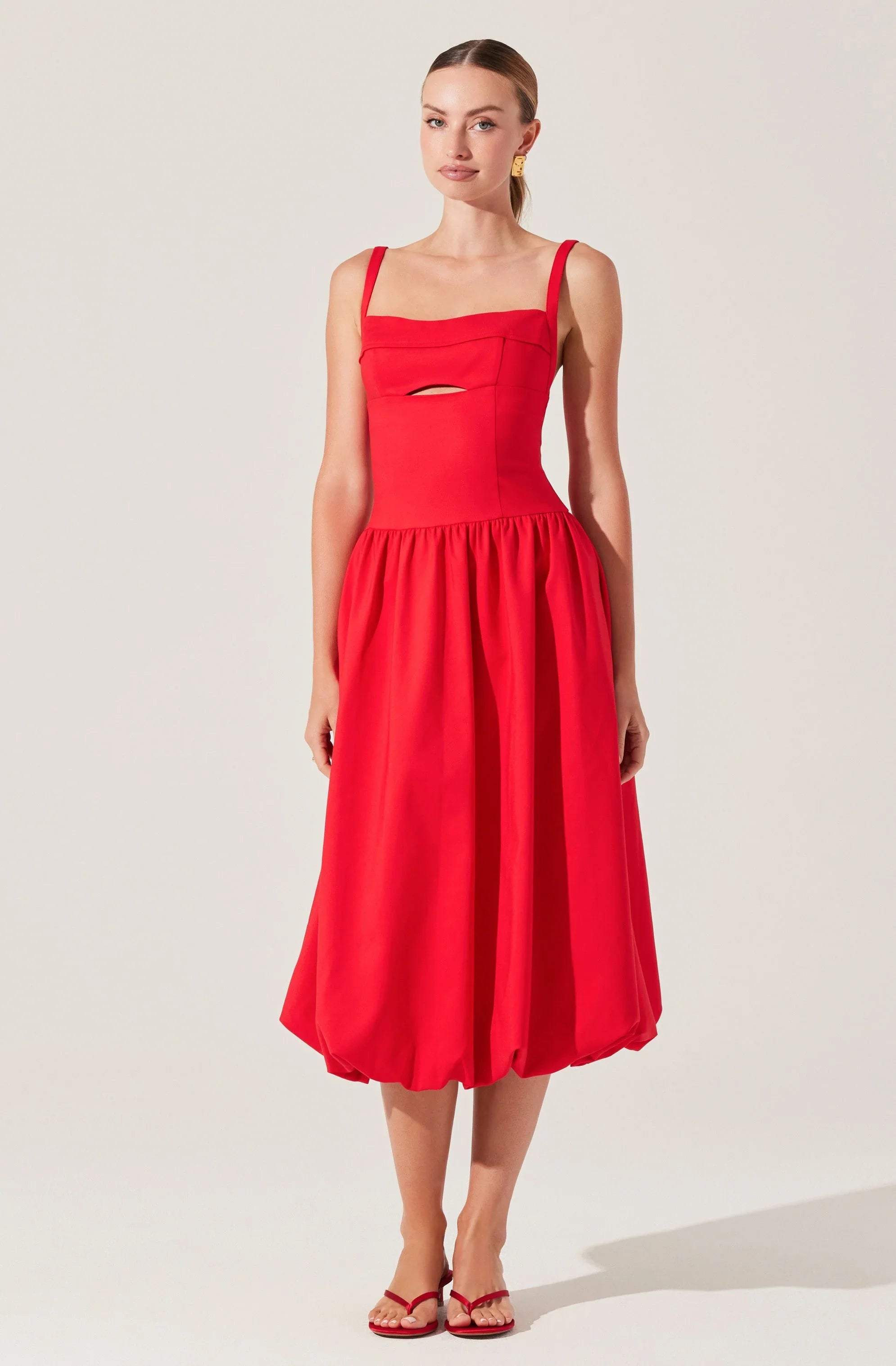 Lbruh Jevi Sleeveless Bubble Midi Dress