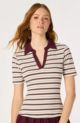 Inixyf Emmalee Mixed Media Polo Dress