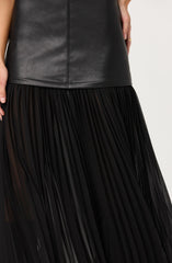 Lbruh Lezith Faux Leather Maxi Dress