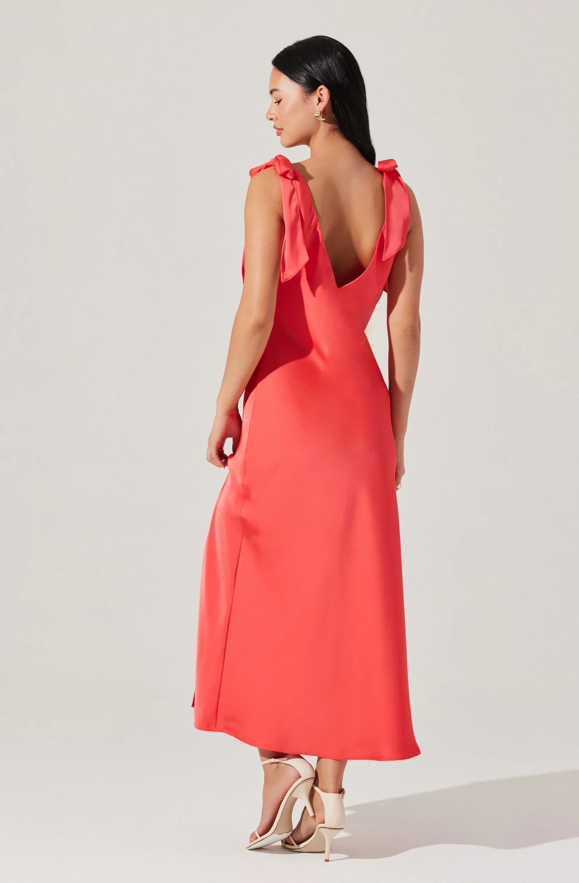 Lbruh Allexina Satin Midi Dress