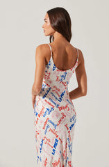 Lbruh Joan Satin Midi Dress