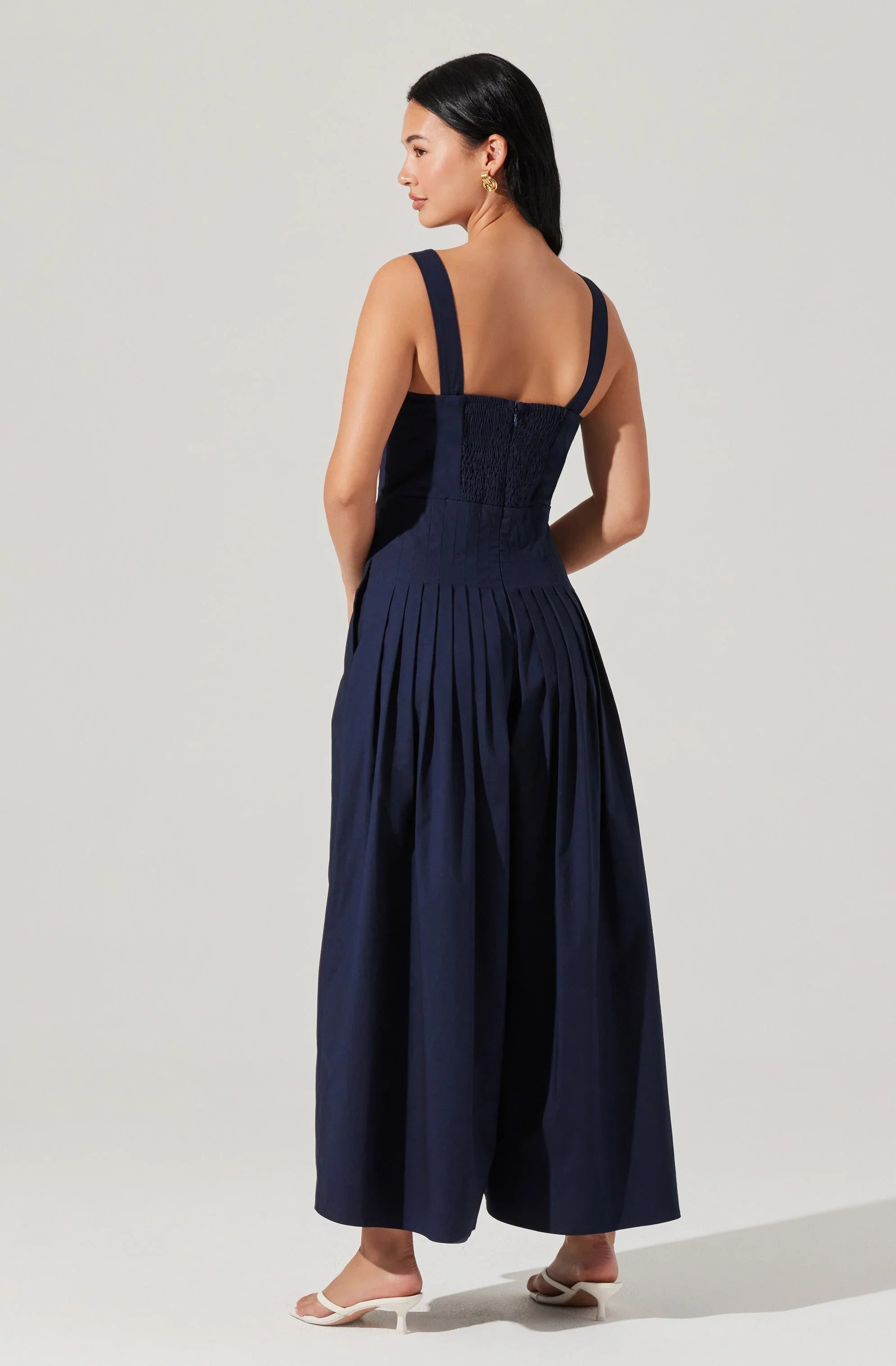 Lbruh Aeryn Pleated Wide Leg Jumpsuit