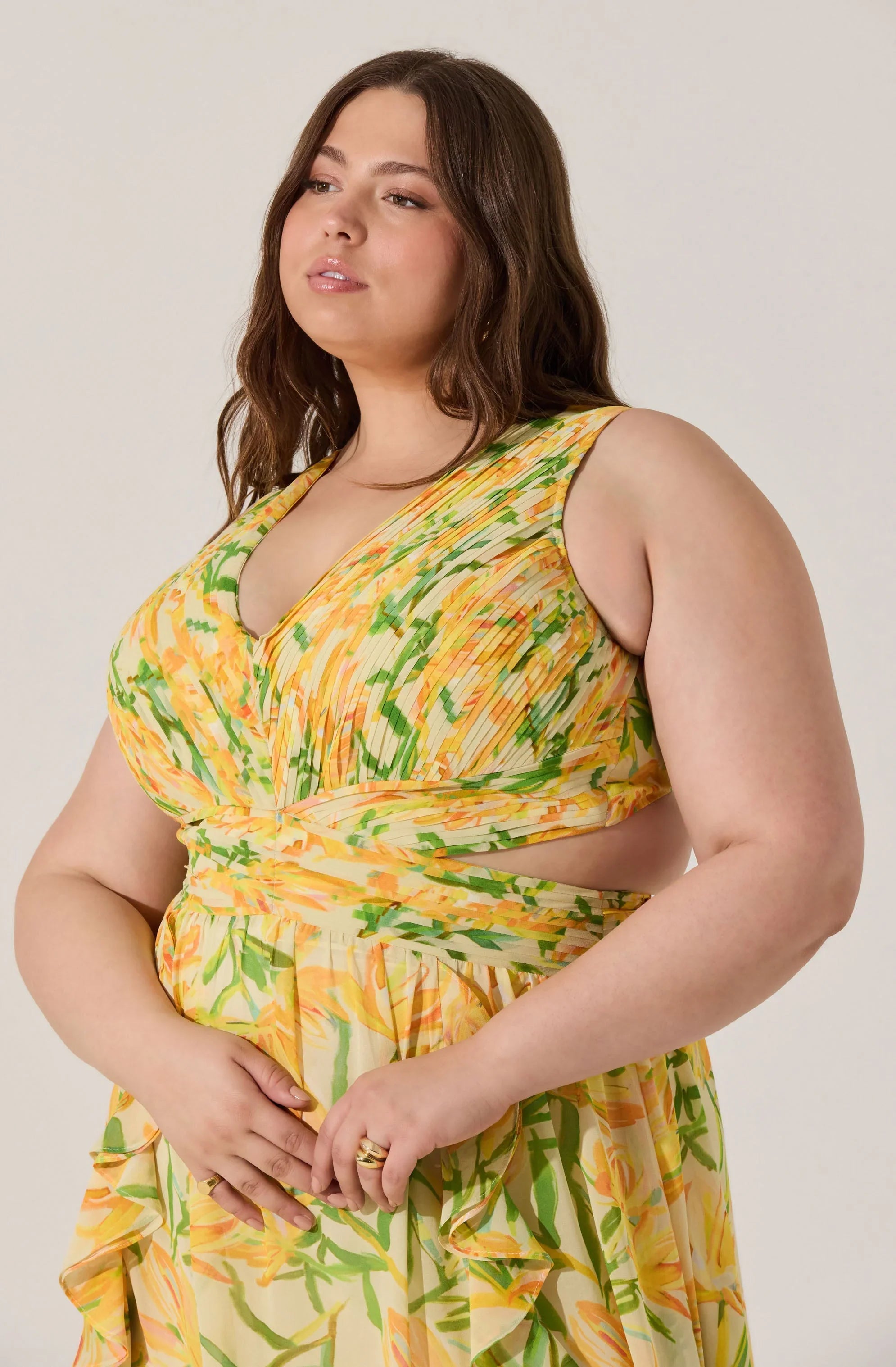 Lbruh Noya Floral Cutout Maxi Dress