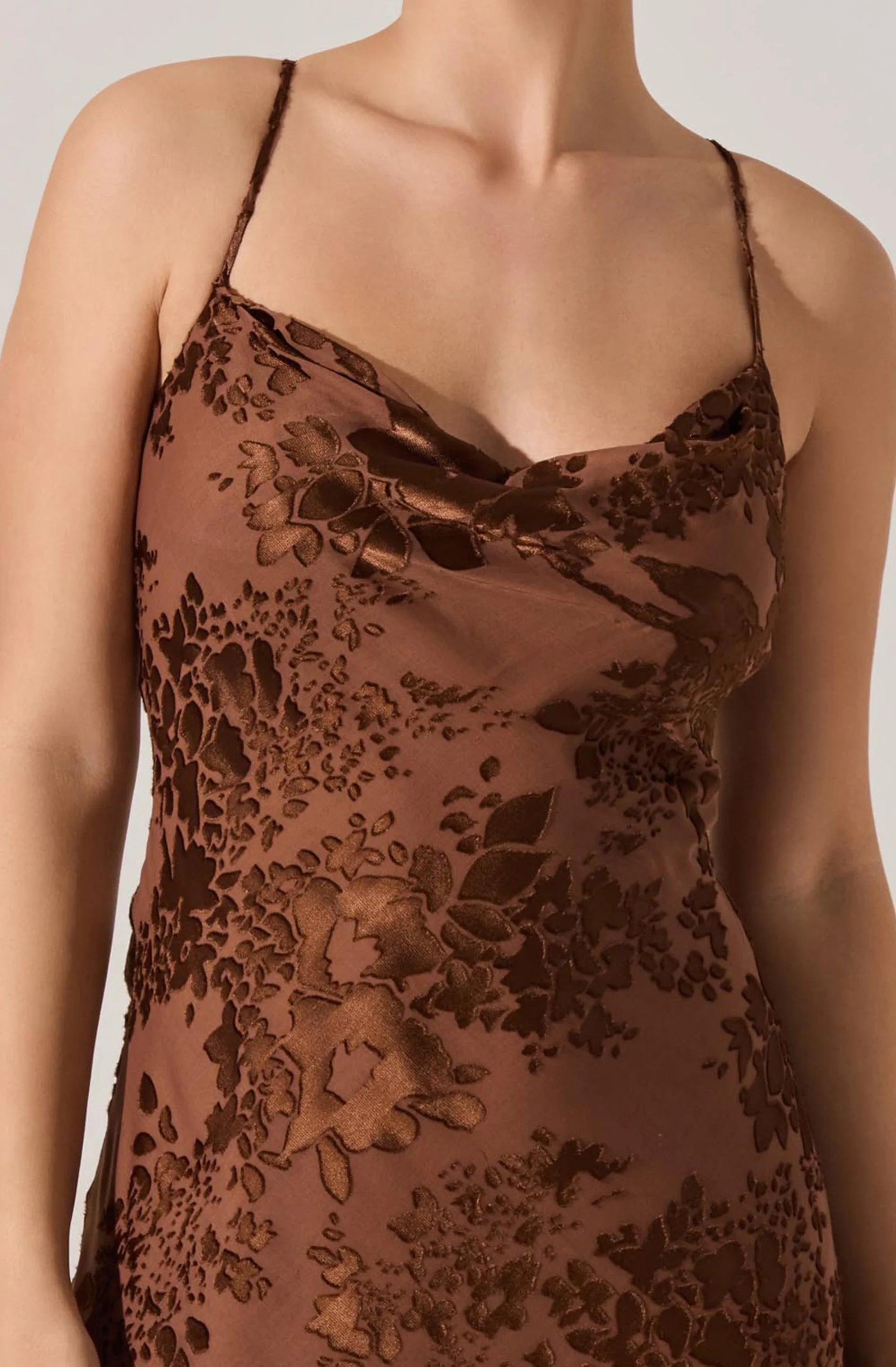Lbruh Gaia Floral Burnout Midi Dress