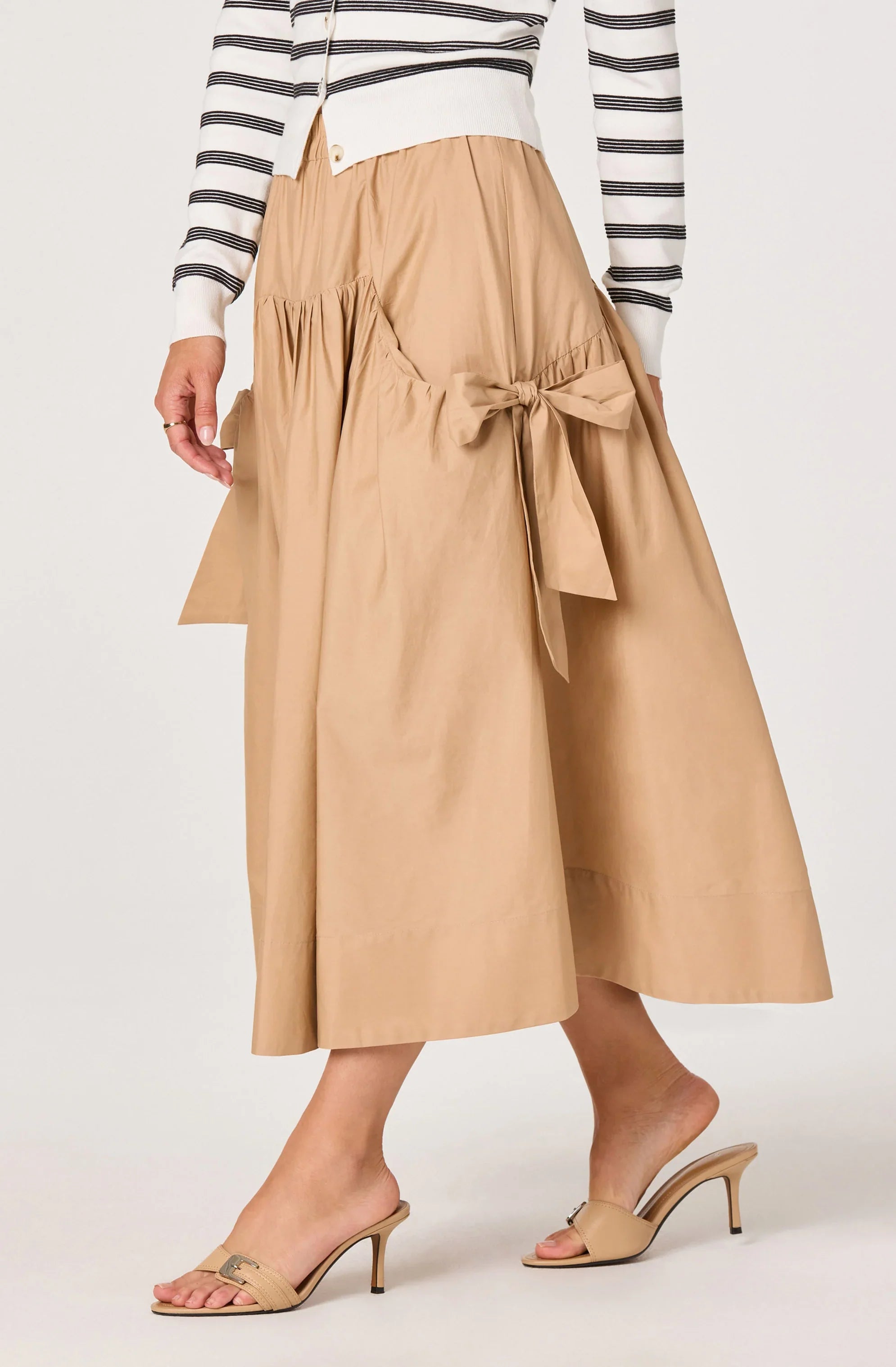 Inixyf Lylah Bow Midi Skirt
