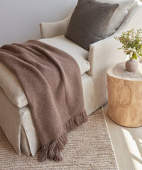 Alpaca Basketweave Throw