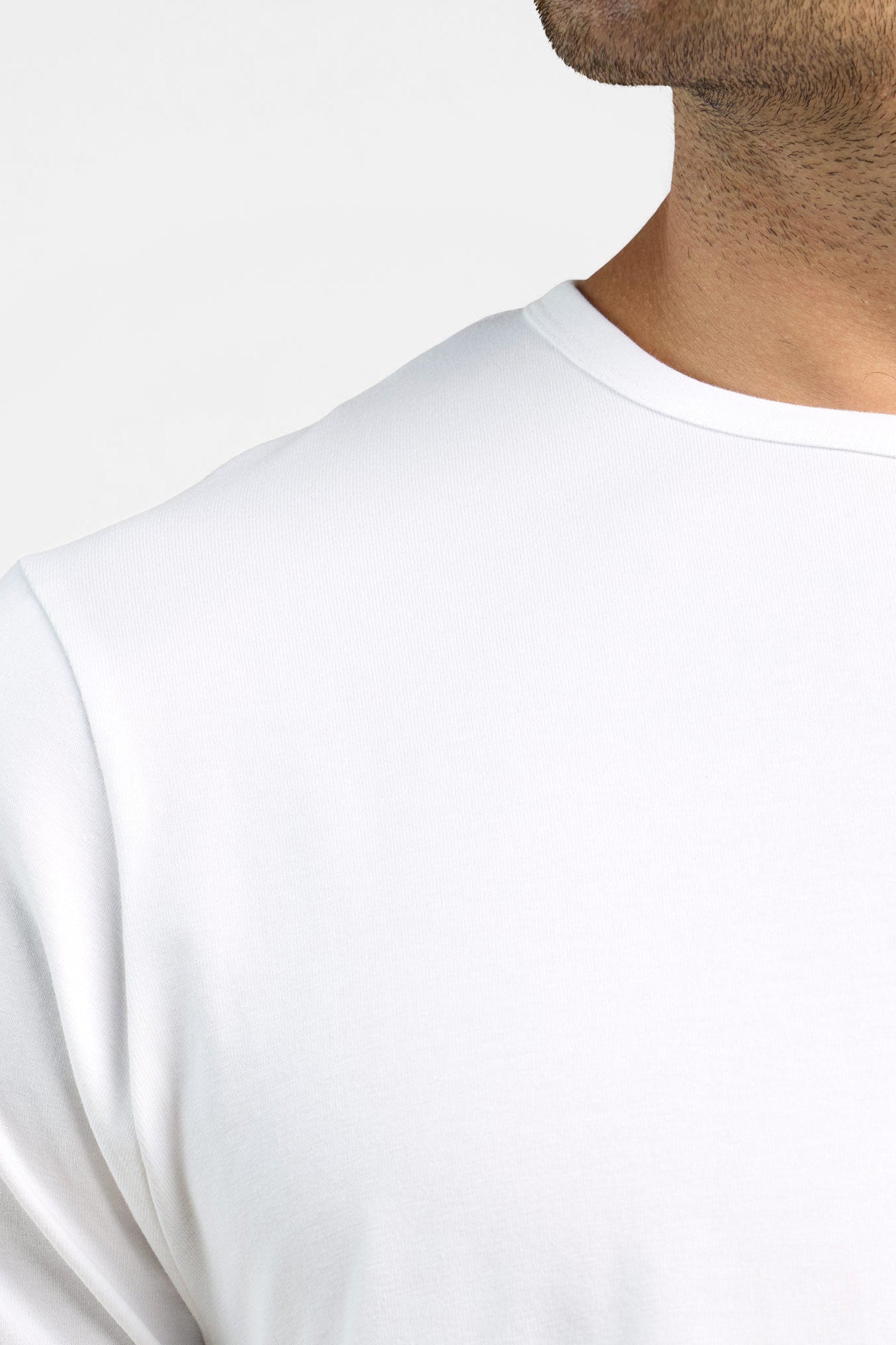 Short Sleeve Curved Hem T-Shirt | White