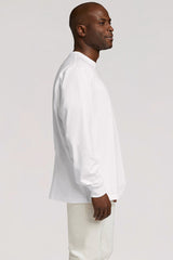 Long Sleeve Boxy Tee | White