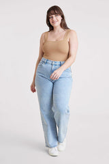 Square Neck Tank Bodysuit | Cinnamon