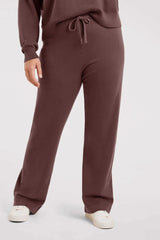 Luxe Knit Wide Leg Pant | Coffee