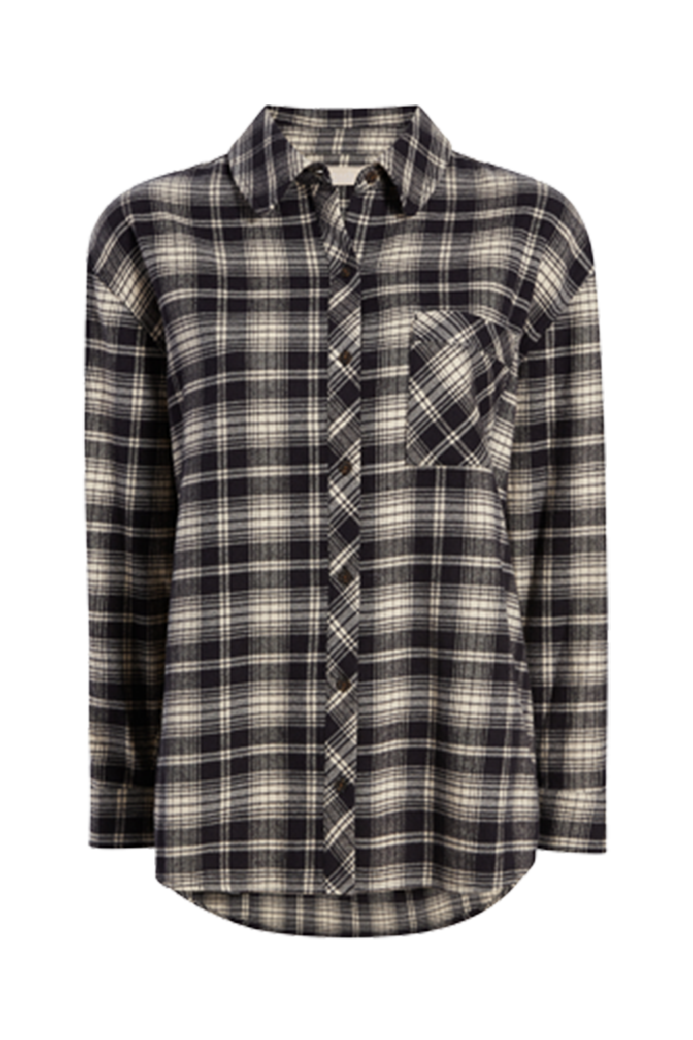 Boyfriend Flannel | Black/Bone