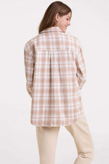 Boyfriend Flannel | White/Sand