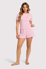 Heart Pointelle Pajama Cheeky Short